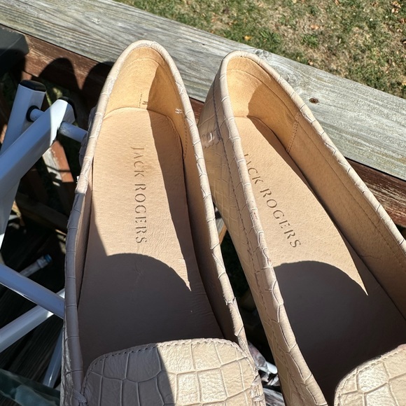 Jack Rogers Millie Moccasins in Blush Croc 8.5M - Picture 6 of 7